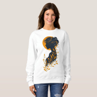 Artistic Woman Silhouette Sweatshirt