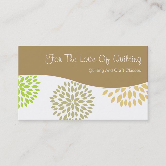 Arts et cartes de visite de métiers (Devant)