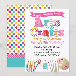 Arts et invitation de partie de métiers