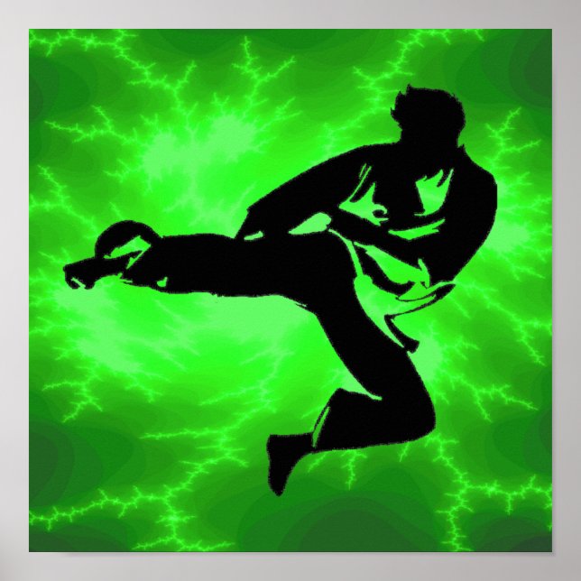 Arts martiaux Green Lightning poster (mâle) (Devant)