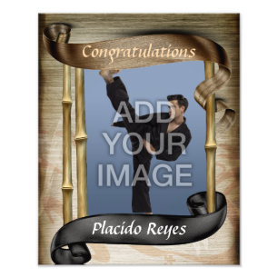 Arts martiaux lourds Black Belt Portrait Une photo