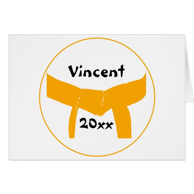 Arts martiaux Orange Belt (Devant Horizontal)