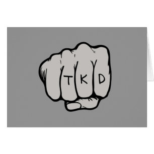 Arts Martiaux TKD Taekwondo Fist Grey