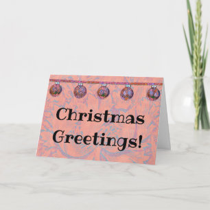 Artsy Art Déco Carte de voeux de Noël