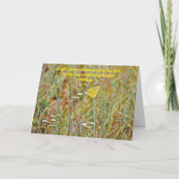 Artsy Butterfly Thoughts ou carte de note de sympa