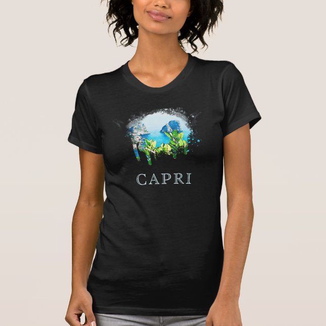 *~* Artsy ITALIA CAPRI Italien T-Shirt Island (Devant)