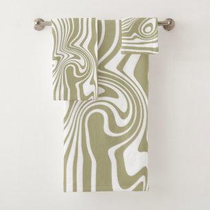 Artwork de marbre Abstrait Lot de serviettes