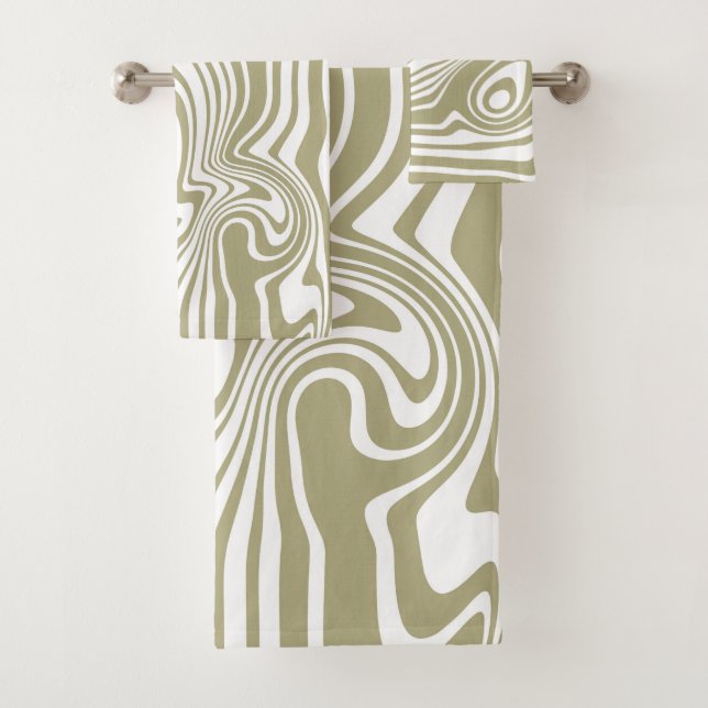 Artwork de marbre Abstrait | Lot de serviettes (En situation)