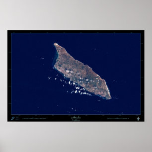 Aruba, Affiche satellite des Caraïbes