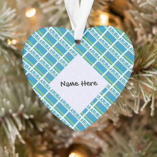 Aruba et Aruba Drapeau Personnalisé en mosaïque 