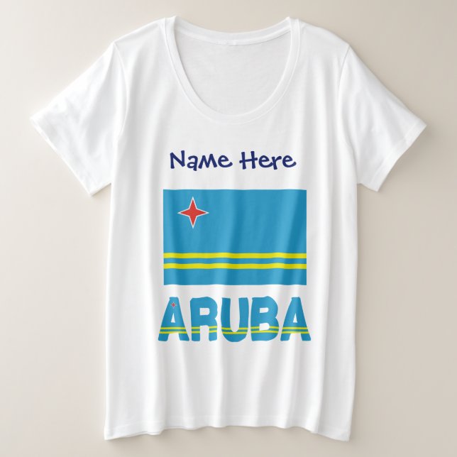 Aruba et Drapeau d'Aruba Personnalisé  (Design devant)