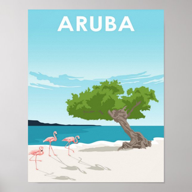 Aruba Island Travel Poster (Devant)