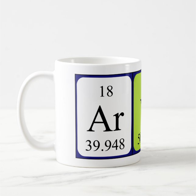 Arvin nom de table périodique mug (Gauche)