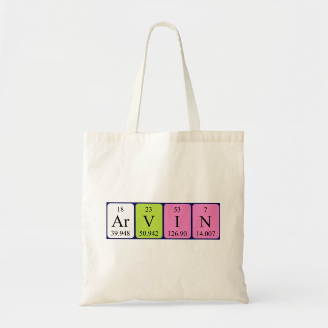 Arvin nom de table périodique sac fourre-tout (Devant)