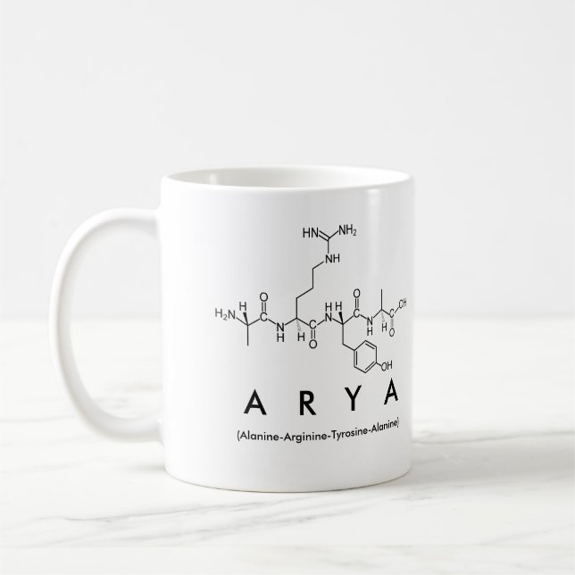 Arya peptide nom mug (Gauche)