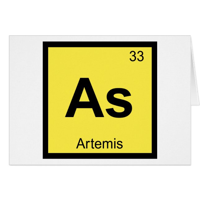 As - Artemis Goddess Chimie Tableau périodique (Devant horizontal)