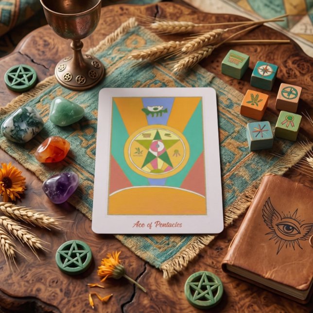 As de Pentacles (AI product visualization - design is not AI)