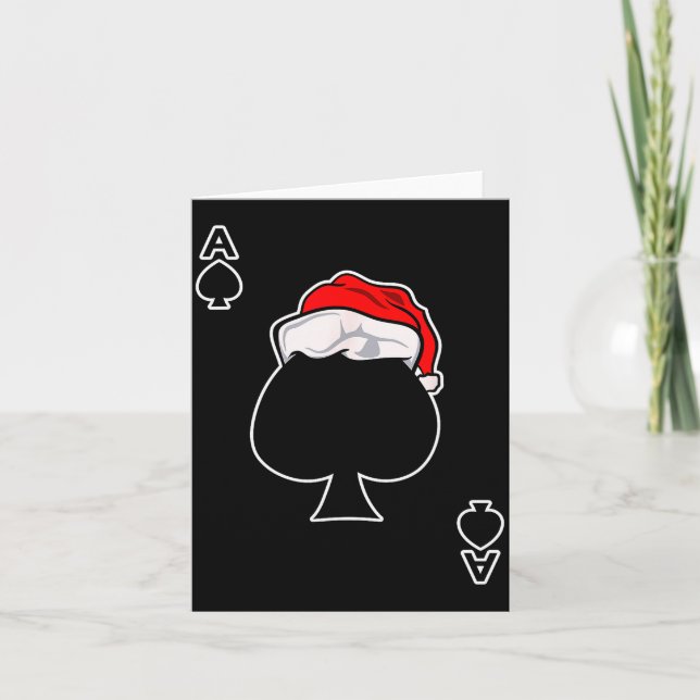 As de pique Cadeau de Noël Jeu & Jeu de Cartes (Devant)