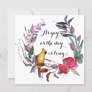 As Gay as Day is Long Card
