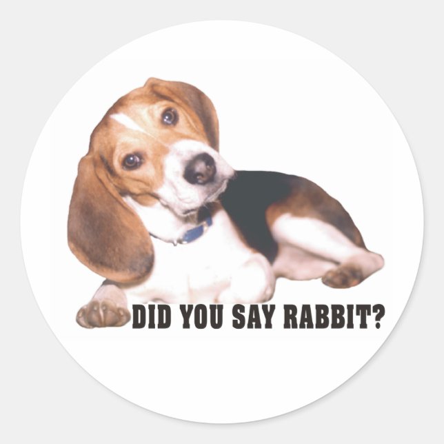 As-tu dit Rabbit ? Stickers beagles (Devant)