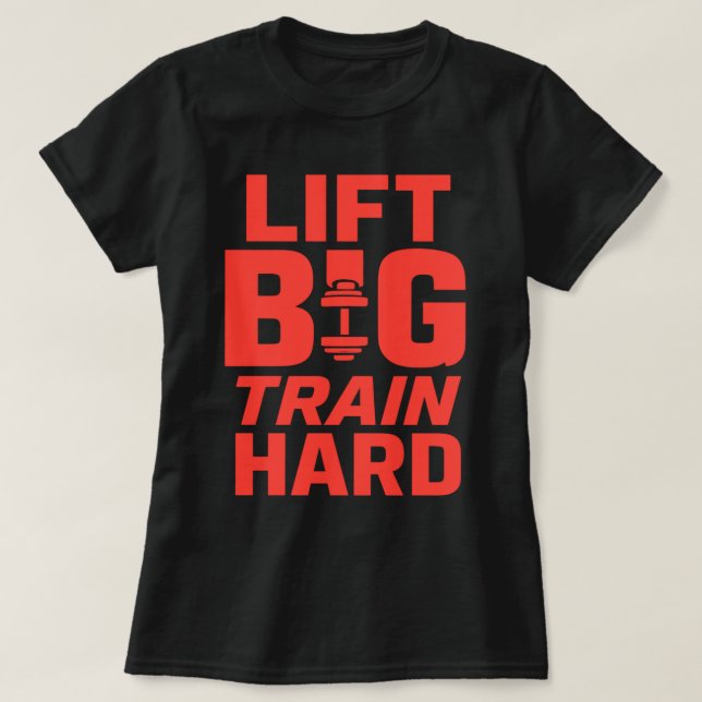 Ascenseur Grand Train Dur - T-Shirt Motivation Gym (Design devant)