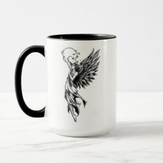 Ascension Angélique - Mug avec croquis au crayon d