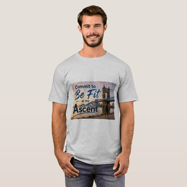 Ascent Wear - t-shirt - S'engager à être en forme (Devant entier)