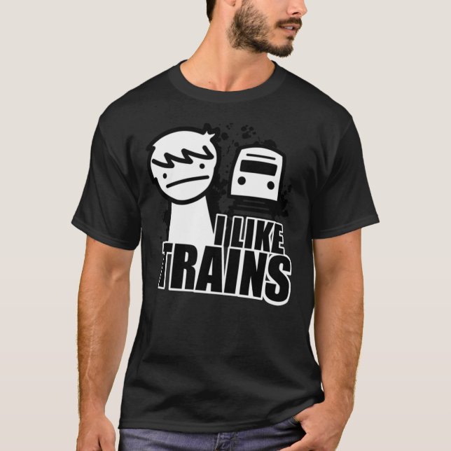 ASDF T-Shirt I Like Trains  Essential T-Shirt (Devant)