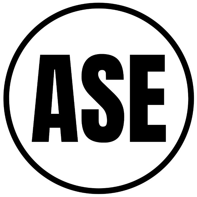 ASE - Sticker rond classique Aspen (Créateur téléchargé)