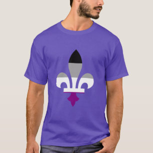 Asexuality pride fleur de lis T-Shirt