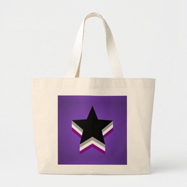 Asexuality pride stars Sac à dos (Devant)