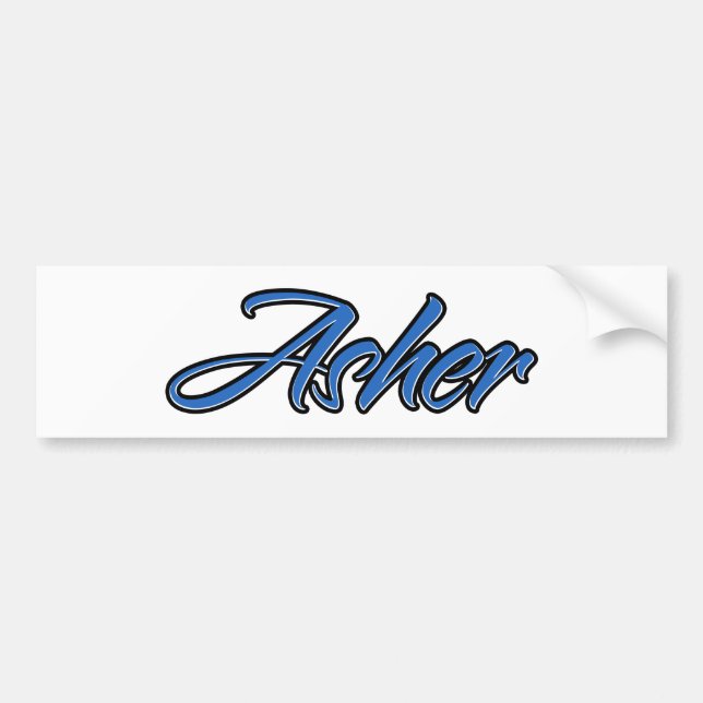Asher Blue Autocollants (Devant)