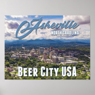 🍺 Asheville Beer City USA Poster