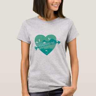 Asheville, NC T-shirt - Vert