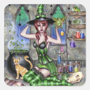 Ashlyn - autocollant de sorcière de breuvage