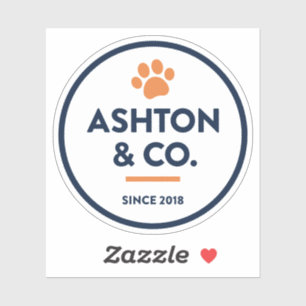 Ashton & Co. K9 Academy 2c Sticker noir Paw