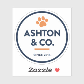 Ashton & Co. K9 Academy 2c Sticker noir Paw