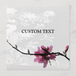 Asiatique Floral Votre Occasion Invitation personn