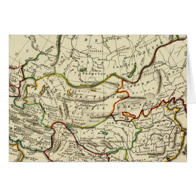 Asie avec frontières (Devant horizontal)