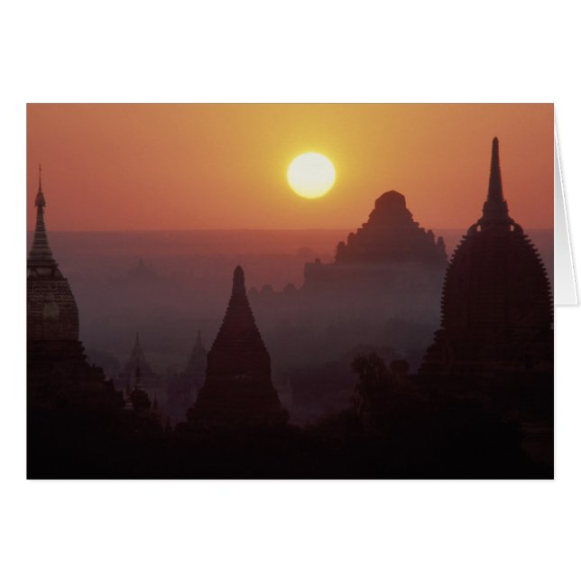 Asie, Birmanie, (Myanmar), Pagan (Bagan) Le temple (Devant horizontal)