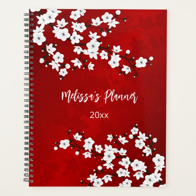 Asie Floral blanc cerisier rouge (Devant)