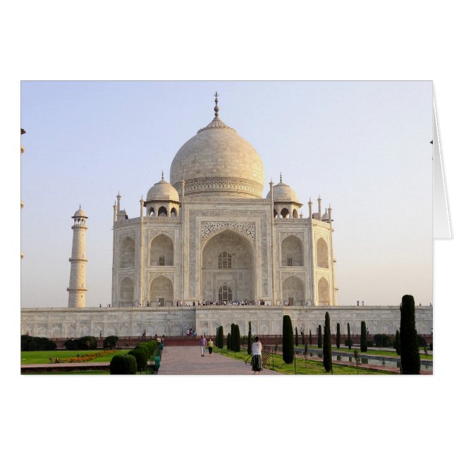 Asie, Inde, Uttar Pradesh, Agra. Le Taj 8 (Devant horizontal)