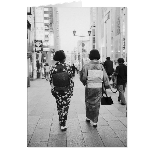 Asie, Japon, Tokyo. Geishas sur la Ginza. (Devant)