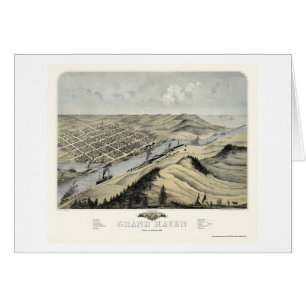 Asile grand, carte panoramique de MI - 1868