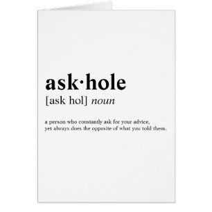 Askhole - signification de dictionnaire