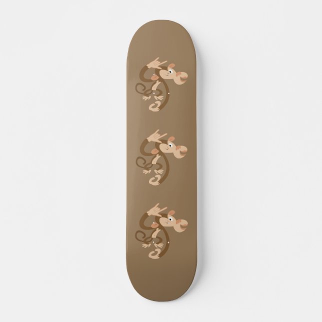 ASL I Love You Monkey Skateboard (Devant)