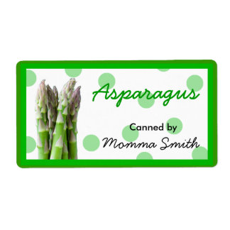 Asparagus Étiquettes de canne personnalisés