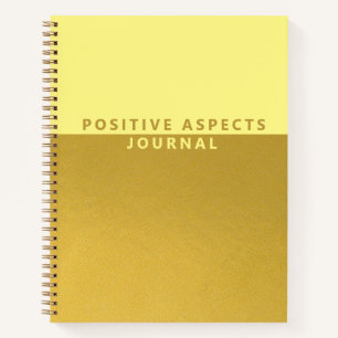 Aspects positifs Journal de Gratitude Or tendance