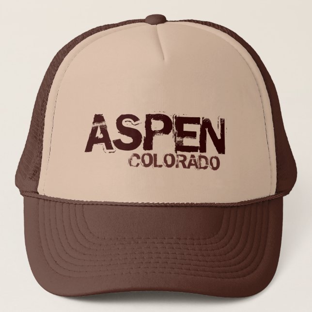 Aspen Colorado casquette brun simple (Devant)