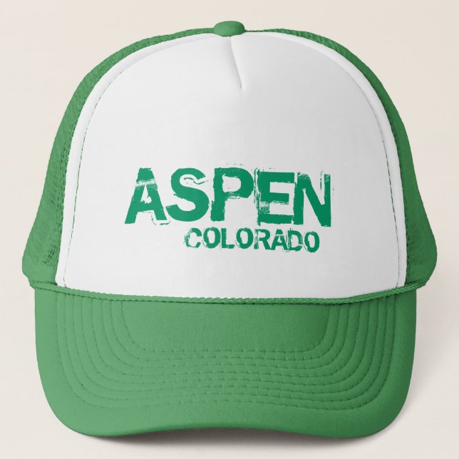 Aspen Colorado simple casquette vert (Devant)